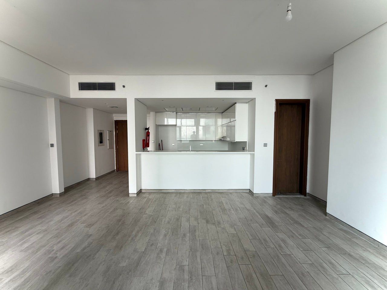 Living room before preparation for sale