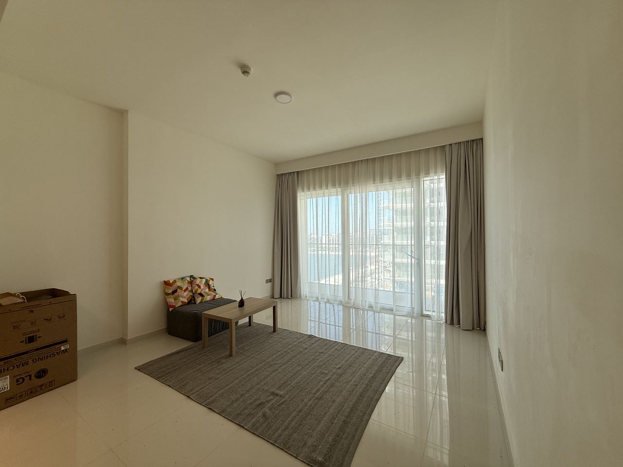 Living room before preparation for sale